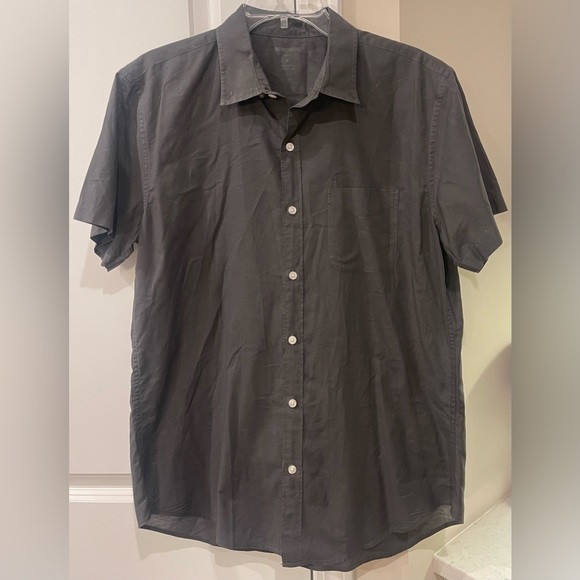 Bonobos Dark Gray Casual Button Down Shirt - Picture 1 of 7